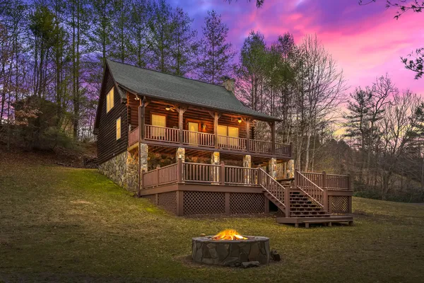 Property entrance exterior photography Blue Ridge Mountains